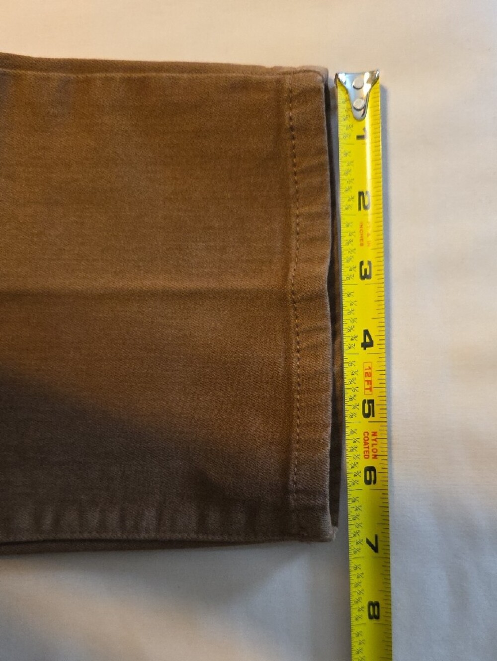 Chico's So Slimming Girlfriend Ankle Women's Straight Leg Jeans in Warm Brown - Picture 10 of 10